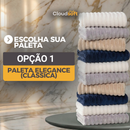 CloudSoft™ – Toalha Premium Algodão Turco | Kit 10 Banho + 10 Rosto (BRINDE)