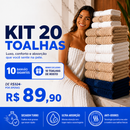 Kit 10 Toalhas Premium Banhão + 10 de Rosto (BRINDE) | CloudSoft™ – Algodão Turco
