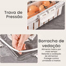 Kit 10 Potes Herméticos Organizadores com 4 Divisórias Removíveis